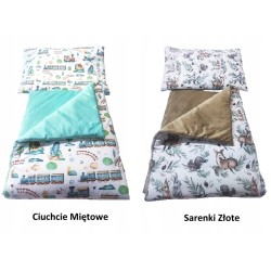 Pościel do łóżeczka dziecięcego dwustronna różne wzory 120x60 cm Jackmar