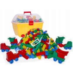 Klocki K1 kuferek mały 600 el. Hemar klocki konstrukcyjne