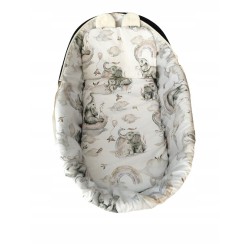 Wkładka do gondoli wózka na zamek usztywniana dwustronna +materac Jackmar