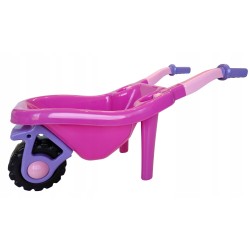 Duża taczka różowa plażowa do ogrodu do piaskownicy dla dziewczynek Hemar