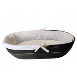 Wkładka do wózka gondoli na zamek usztywniana biała +prześcieradło Jackmar