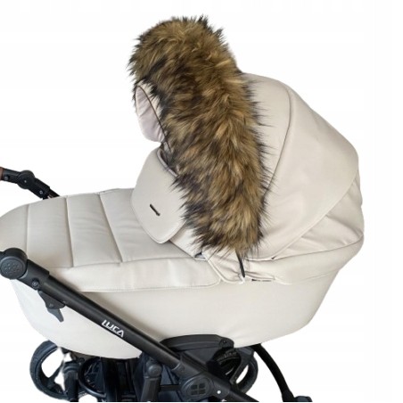 Futro futerko na budkę wózek głęboki spacerowy premium Glamur Jackmar