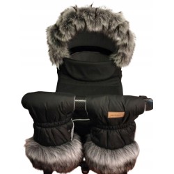 Futro futerko na budkę wózek głęboki spacerowy premium Glamur Jackmar