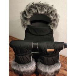 Futro futerko na budkę wózek głęboki spacerowy premium Glamur Jackmar