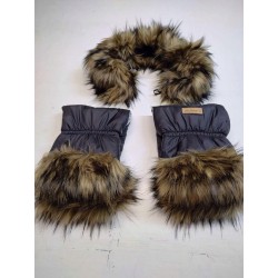 Futro futerko na budkę wózek głęboki spacerowy premium Glamur Jackmar