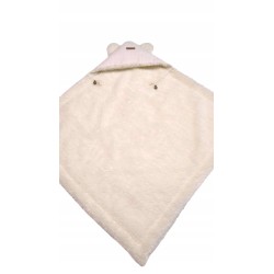 Otulacz do fotelika wózka nosidełka kocyk z owczej wełny wafelek Jackmar