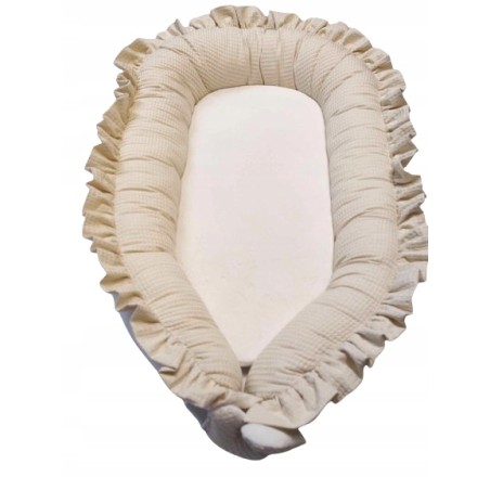 KOKON NIEMOWLĘCY Z FALBANKĄ KOJEC GNIAZDO MATA WAFELEK MINKI JACKMAR