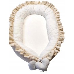 KOKON NIEMOWLĘCY Z FALBANKĄ KOJEC GNIAZDO MATA WAFELEK MINKI JACKMAR