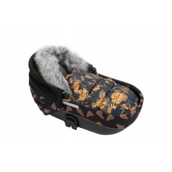 Śpiworek do wózka spacerówki gondoli zimowy na sanki z futerkiem Jackmar