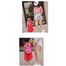 Plecak szkolny do przedszkola z misiem jednokomorowy dla dziecka niebieski