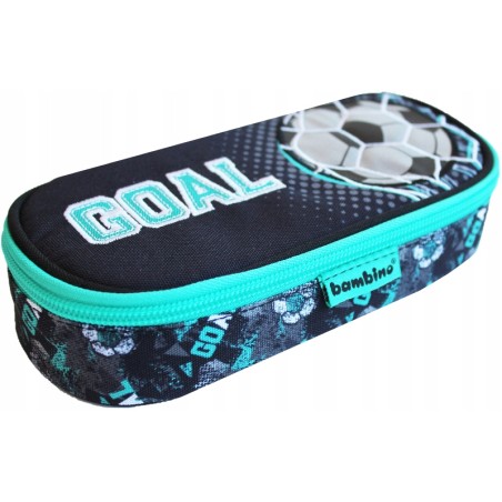 Piórnik szkolny jednokomorowy Bambino piłka nożna