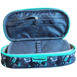 Piórnik szkolny jednokomorowy Bambino piłka nożna