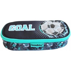 Piórnik szkolny jednokomorowy Bambino piłka nożna
