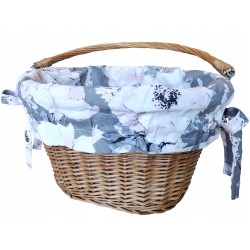 Wkład do koszyka rowerowego wyściółka na rower rowery bawełna wzory Jackmar