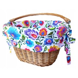 Wkład do koszyka rowerowego wyściółka na rower rowery bawełna wzory Jackmar