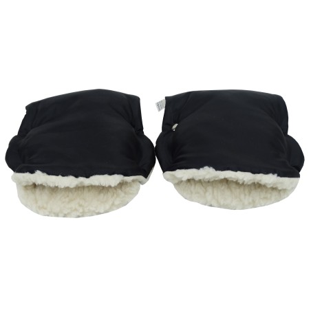 Mufki Rękawiczki Owcza Wełna Do Wózka Sanek Dla Mamy i Taty Jackmar