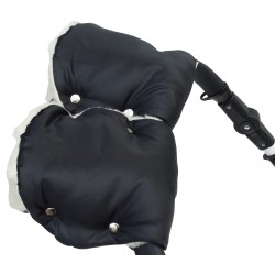 Mufki Rękawiczki Owcza Wełna Do Wózka Sanek Dla Mamy i Taty Jackmar