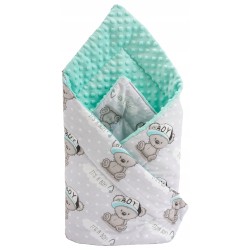 Rożek niemowlęcy becik kocyk dziecięcy otulacz do łóżeczka bawełna Jackmar