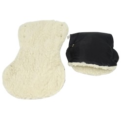 Mufki Rękawiczki Owcza Wełna Do Wózka Sanek Jackmar