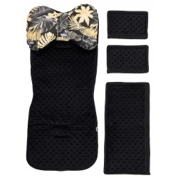 Wkładka do wózka spacerówki materacyk motylek zestaw złote monstery Jackmar