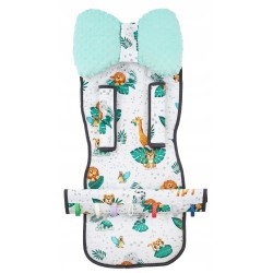 Wkładka do wózka spacerówki materacyk motylek zestaw złote monstery Jackmar