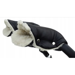 Mufki Rękawiczki Owcza Wełna Do Wózka Sanek Jackmar