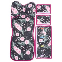 Wkładka do wózka spacerówki materacyk motylek zestaw 3w1 kwiaty Jackmar