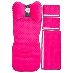 Wkładka do wózka spacerówki materacyk motylek zestaw 3w1 kwiaty Jackmar