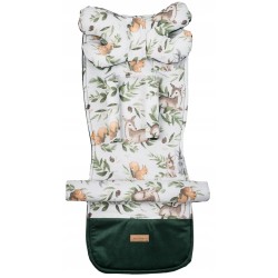 Wkładka do wózka spacerówki dwustronna bawełna velvet sarenki Jackmar