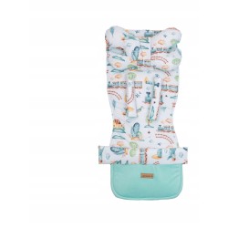 Wkładka do wózka spacerówki dwustronna bawełna velvet sarenki Jackmar