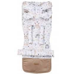 Wkładka do wózka spacerowego uniwersalna + poduszka motylek zestaw Jackmar