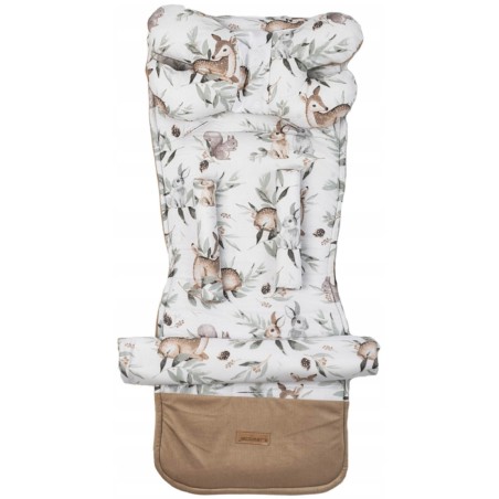 Wkładka do wózka spacerowego uniwersalna + poduszka motylek zestaw Jackmar
