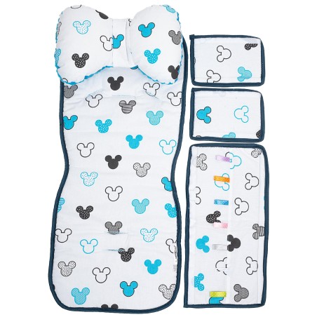 Wkładka do wózka spacerówki materacyk motylek zestaw 3w1 myszki Jackmar