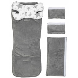 Wkładka do wózka spacerówki poduszka motylek materacyk gwiazdki Jackmar