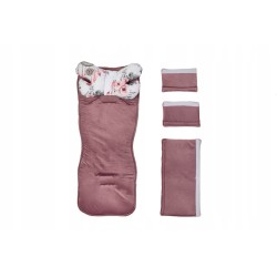 Wkładka do spacerówki wózka uniwersalna + poduszka motylek zestaw Jackmar