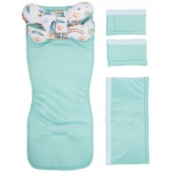 Wkładka do spacerówki wózka uniwersalna + poduszka motylek zestaw Jackmar