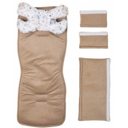 Wkładka do wózka spacerowego uniwersalna + poduszka motylek zestaw Jackmar