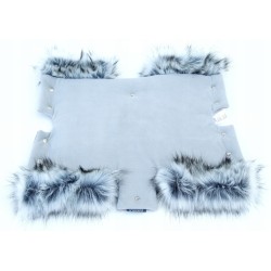 Mufki rękawice do wózka z futerkiem ocieplane na zimę dla mamy taty Jackmar