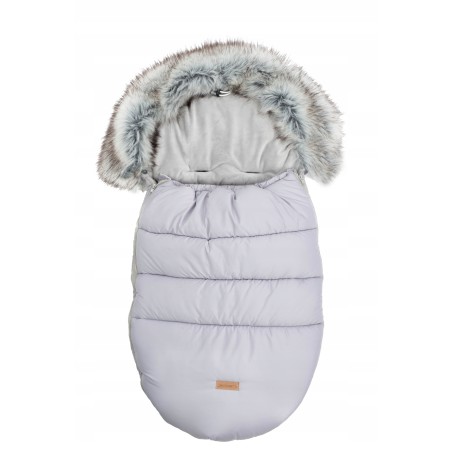 Śpiworek do wózka spacerówki gondoli zimowy na sanki z futerkiem Jackmar