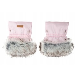 Futro na budkę do wózka +mufki z futerkiem +śpiworek na zimę Jackmar