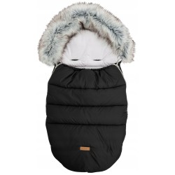 Śpiworek do wózka spacerówki gondoli zimowy na sanki z futerkiem Jackmar