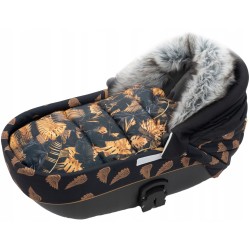 Śpiworek do wózka spacerówki gondoli zimowy na sanki z futerkiem Jackmar