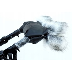 Mufka do wózka z futerkiem ocieplane na zimę dla mamy taty Jackmar