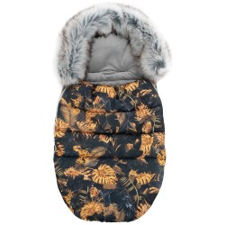 Śpiworek do wózka spacerówki gondoli zimowy na sanki z futerkiem Jackmar