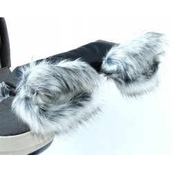 Mufka do wózka z futerkiem ocieplane na zimę dla mamy taty Jackmar