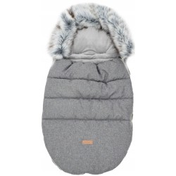 Śpiworek do wózka spacerówki gondoli zimowy na sanki z futerkiem Jackmar