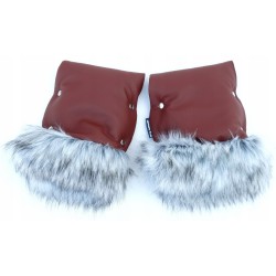 Mufka do wózka z futerkiem ocieplane na zimę dla mamy taty Jackmar