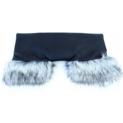 Mufki rękawice do wózka z futerkiem ocieplane na zimę dla mamy taty Jackmar