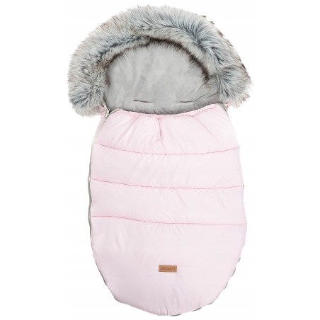 Śpiworek do wózka spacerówki gondoli zimowy na sanki z futerkiem Jackmar