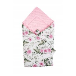 Rożek niemowlęcy becik dziecięcy bawełna minki dwustronny Jackmar